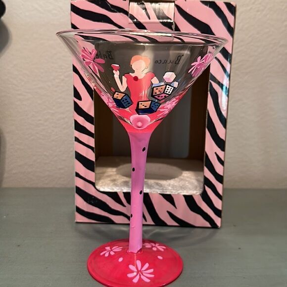 Womens Bunco Martini Glass - Dice Game - Picture 2 of 2